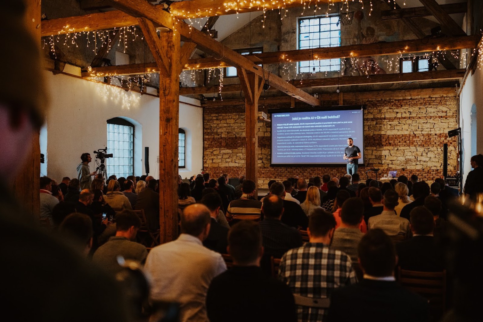 Full house at an AI Predictions live event